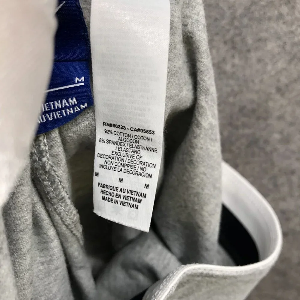Nike Club Logo Leggings Womens M Gray Swoosh‎ Cotton Blend Yoga Gym Lounge